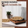 Briwooody Cork Turntable Mat/3mm Thick for Better Sound Support on