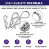 Ironking10Pcs Stainless Steel Heavy Duty r Clips and Hitch pins,