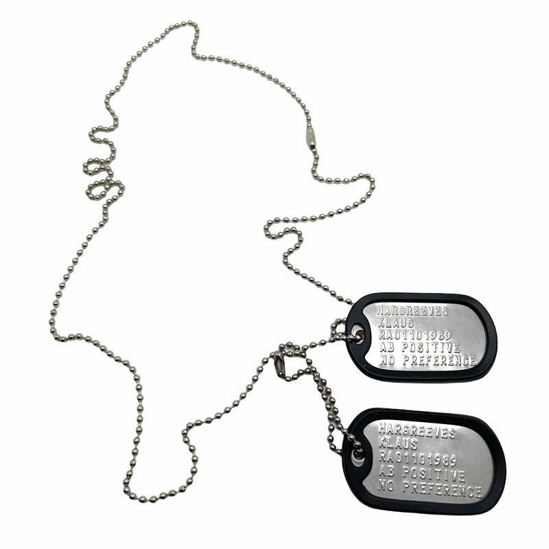 Klaus Hargreeves 'Number Four' Umbrella Academy Military Dog Tags -