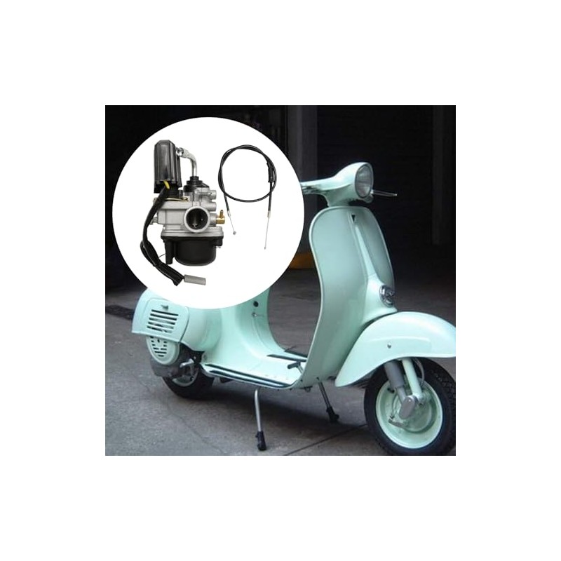Hoypeyfiy 17.5mm Carburetor Replacement for Piaggio 50cc Motorcycle Replacement for