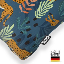VOID Cheetah Safari Jungle Cat Cushion Cover Sofa Couch Living Room Decoration Waterproof Outdoor Garden Cushion Cover Decoration Cushion Size: 50 x 50 cm