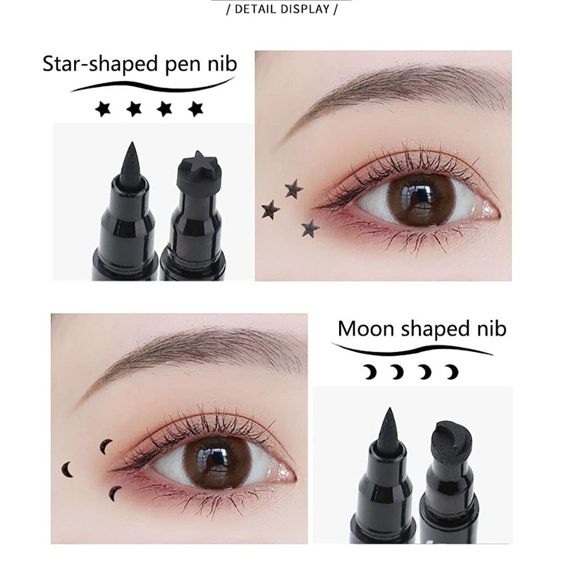Non-smeared eyeliner, winged eyeliner, liquid eyeliner, waterproof and durable, 4