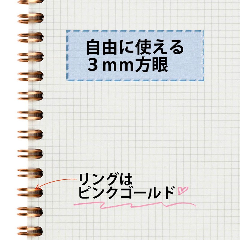 Maruman Septcouleur Notebook, A5, 3mm Graph Ruled, 100 Sheets, Comfort