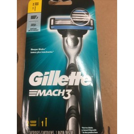 Gillette 3 Packs - Gillette MACH 3 TURBO Men’s Razor Handle & 2 Blade Refill Cartridges
