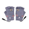 USB Heated Gloves Mitten Men Women Winter Knitted Fingerless Hand