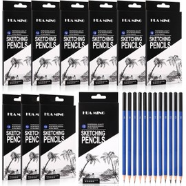 120 Pcs Drawing Sketching Pencil Set Professional Graphite Sketch Pencil Set (8b - 5h) Graphite Pencils Drawing Pencils Art Pencils for Beginners, Pro Artists Drawing Art Gift for Sketching Christmas
