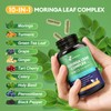 Moringa Turmeric Capsules, Femmetra 10-in-1 Moringa Leaf Complex, Energy, Skin,