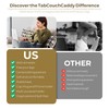 TabCouchCaddy Lap Desk Pillow - Cushioned Lap Pillow for Reading,
