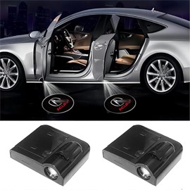 2pcs Car Door Lights Logo, Car Door Projector Light with Logo Welcome Lights Lamp Logos Kit for All Models-Wireless