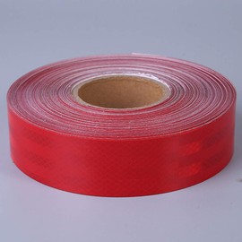 ONTWIE Reflective Safety Tape 66ft X 2", Reflective Sticker Red for Trailers - Reflective Warning Conspicuity Tape Stickers High Intensity Waterproof