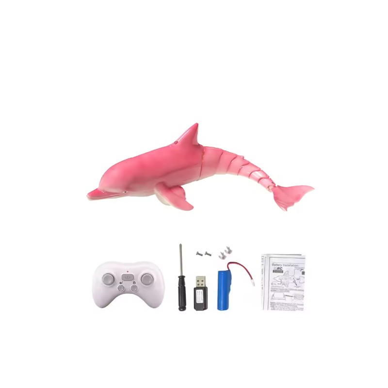 Remote Control Dolphin Water Toy for Kids – LED Spray
