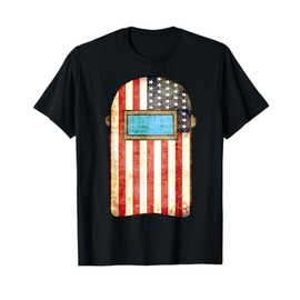 American Welder | US Flag Welding Hood Gift T-Shirt