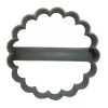 AJT SCALLOPED CIRCLE SHAPE FOR JAM FILLED LINZER COOKIE CUTTER