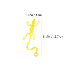 24Pcs Funny Sticky Toys for Kids, Stretchy Gecko Playthings, Assorted Colors, 6.18 Inch, Wall and Ceiling Throw Toys, Sensory and Hand-Eye Coordination Development