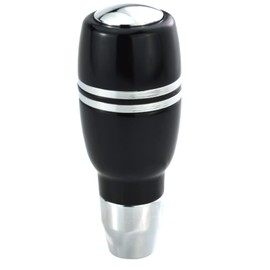 Lunsom Push Button Gear Shifter Handle Head Aluminum Alloy Car Stick Shift Knob Fit Most Automatic Vehicle (Black)