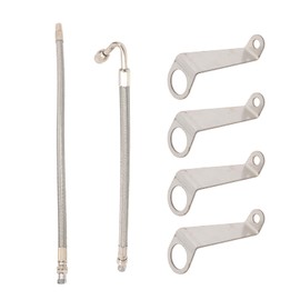 Wanzuwbip Double Tires Air Inflation Kit, Valve Stem Extension, Tube, Extenders, Brackets, Tires Air Inflation Adaptor for Tire Inspection