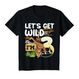 3 Year Old Zoo Birthday Safari Jungle Animal 3rd B-day T-Shirt