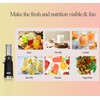 Qvin Cold Press Juicer Machine, Masticating Slow Juicer For Vegetable