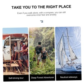 SUPVOX 5pcs Mini Compass for School Science Experiments Lightweight Compasses for Outdoor Hiking Camping Accurate Directional Tool for Students and Beginners