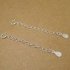 SUGARKITTEN LONDON 2 Sterling Silver Curb Extender Chain With Bolt