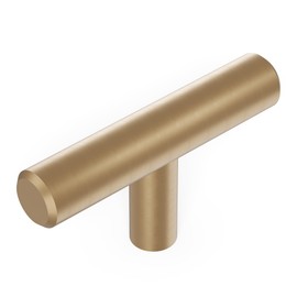 Hickory Hardware Bar Pulls Collection T-Knob 2-3/8 Inch x 1/2 Inch Champagne Bronze Finish
