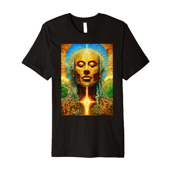 Ayahuasca - Enlightened Journey via Divine Cosmic Rebirth Premium T-Shirt