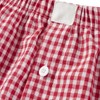 KOSUSANILL Y2K Boxer Shorts for Womens Low Waist Plaid Print