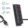 Mountable Power Strip with 4 Outlet, Wall Mount Under Desk