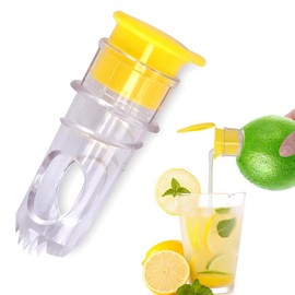 Lemon Squeezers, Lemon Juicer, Juicer Hand for Kitchen, Lemon Squeezer with Built-in Filter, BPA-Free Plastic Screw Top Lemon Squeezer, Portable Hand Juicer for Extracting Fresh Juice