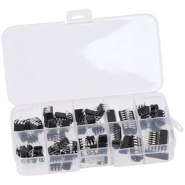 AllGIFT 85Pcs 10 Types Integrated Circuit chip Assortment Kit,LM Series, Pwm - LM324 LM358 LM386 LM393 UA741 NE5532 NE555