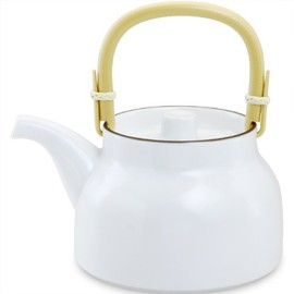 Hakusan Pottery White Mat Approx. φ5.1 x 3.8 inches (13 x 9.7 cm), 23.0 fl oz (660 ml), Basic BASIC WARE Hasamiyaki, Made in Japan