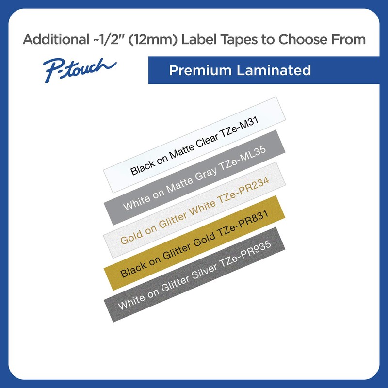 Brother Genuine P-Touch TZE-FX231 Tape, 1/2" (0.47") Wide Flexible-ID Laminated
