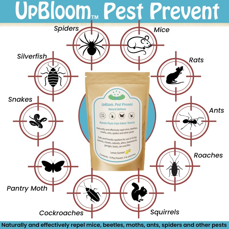 UpBloom Pest Prevent Natural Defense Repellent for Indoor Spaces for