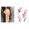 HB744X Cp03 Temporary Japanese Cherry Blossom Tattoo Butterfly Tattoo Fake