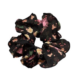 Oversized Women's Floral Headbands, Chiffon Patterned Headbands, Colorful Headbands For Women's Hair Accessories,Suitable For High Ponytail, Flower Hair Band Large Hair Band Head Rope Hair Accessories
