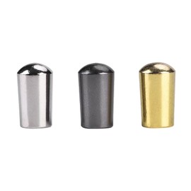Bnineteenteam 3Pcs Guitar Switch Tip 3 Way Guitar Toggle Switch Knob Tip Guitar Switch Cap Copper for LP EPI Electric Guitar(Silver + Black + Gold) Guitar Switch Tip Performance Accessory
