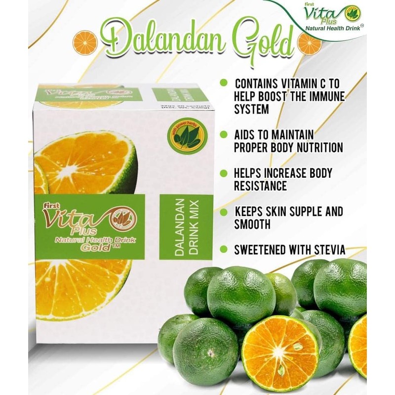 First Vita Plus Dalandan Gold, 20 Sachets