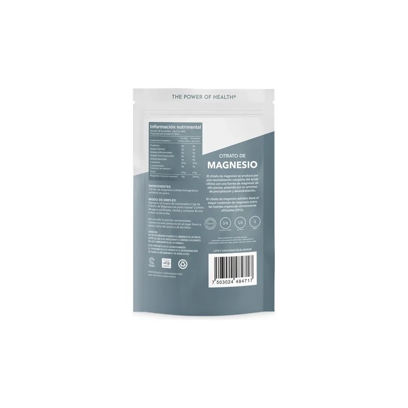 Citrato De Magnesio En Polvo 100 G Vizana Nutrition