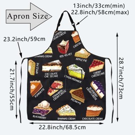PLITI Pie Lover Gift Pie Food Kitchen Gift Bakery Apron Pastry Chef Gift Pumpkin Pie Gift Foodie Gift Food Themed Gift (Pie APU)