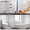 15 Inch Angled Shower Grab Bar, Munzong Anti Slip Chrome