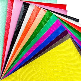 30cmx135cm Roll Solid crocodile Embossed Faux Leather Leatherette Fabric Synthetic Leather for  Making Bag Shoes CraftsColor: XHT-9555-10