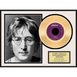 Photo File John Lennon Imagine Framed Gold Record