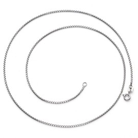 925 Sterling Silver Our Lady of Virgin Guadalupe Small Oval Medallion Pendant Charm with Box Chain Necklace Nickel Free (18")