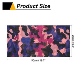 HARFINGTON Summer Cooling Neck Gaiters Sun Protection Face Mask Fishing Neck Gaiter Sunscreen Breathable Bandana for Men Women, Camo Pink-Purple