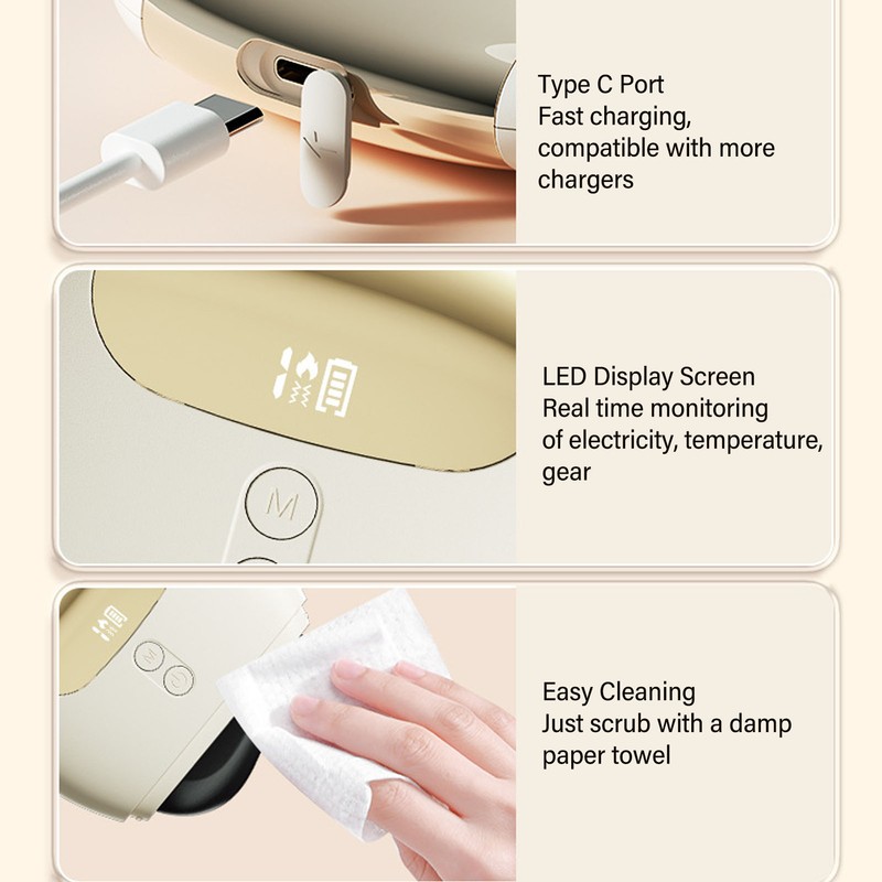 Smart Gua Sha Massager Electric Face Body Scraper Red Light