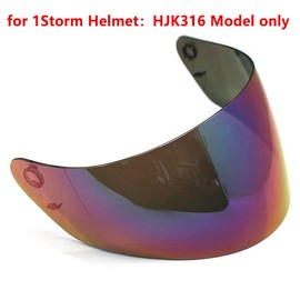 1Storm Motorcycle Dual Visor Full Face Helmet Shield: Model HJK316 Tinted Visor