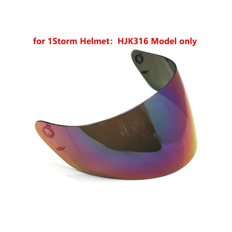 1Storm Motorcycle Dual Visor Full Face Helmet Shield: Model HJK316