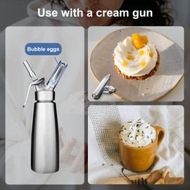 LJJALKY Whipped Cream Chargers, 50 Pack