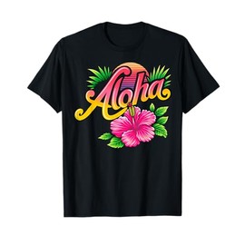 Aloha Hibiscus Flower Tee - Hawaiian Floral Essence T-Shirt