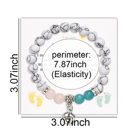 New mom Bracelet Gifts for Women Mommy to be Gifts for 1st Time Mom Pregnancy Gifts for Expecting Mom Beaded Bracelets for Women Birthday Gifts for Mom to be Mama Gifts for New Mom